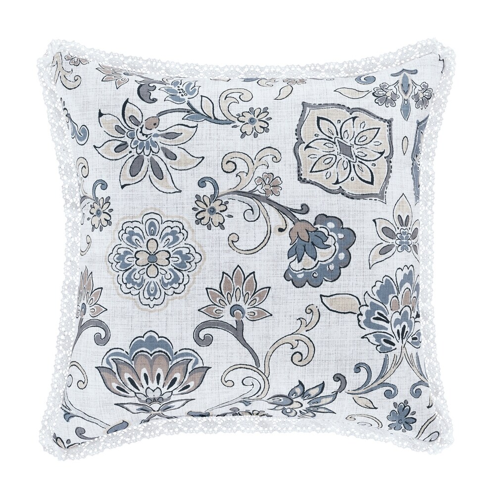 Rose Surya Moody Damask Pillow Cover Medium Gray Lilac Rose Surya Moody Damask Pillow Cover Medium Gray Lilac
